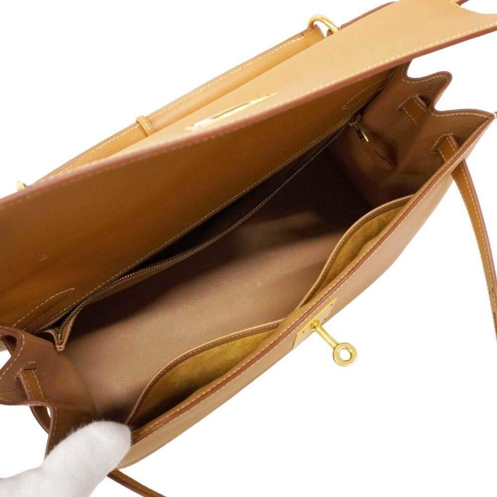 Hermes Kelly 32 handbag, Vache, Natural, □B stamp, Ladies'. - Picture 4 of 14